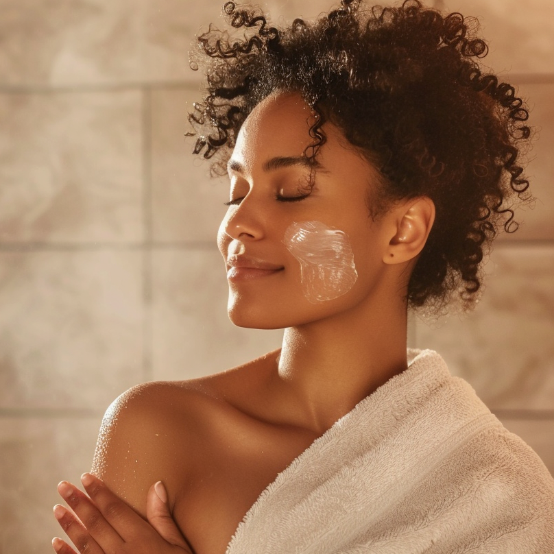 Young woman enjoying a moroccan spa experience